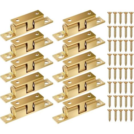 10 Stück Massive Messingkugelriegel/rollriegel Für Schränke Und Möbel