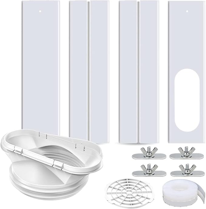 Fensterdichtung Für Rollläden Mit Klimaanlage – Abluftschlauchadapter – Fensterdichtung – Austauschset – Abluftschlauch – Abluftschlauchadapter – 4