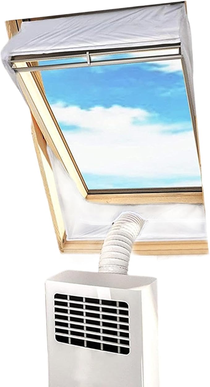 Tragbares Klimaanlagen-lüftungsset, 230 Cm X 2 Für Fenster, Verstellbare Kanalfunktion, Haushaltsgerät, Belüftung Für Wohnungen, Bauernhäuser, Studentenwohnheime, Schlafzimmer, Wohnzimmer