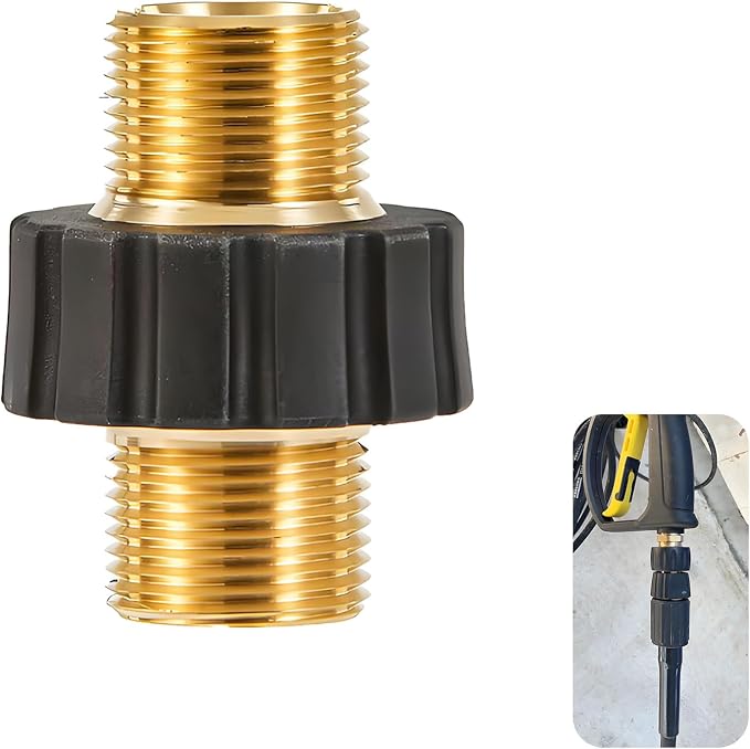 Hochdruckreiniger-anschluss, M22 15 Mm Innengewinde Auf M22 14 Mm Außengewinde, Kompatibel Mit Hochdruckreinigerpistolen Und -schläuchen
