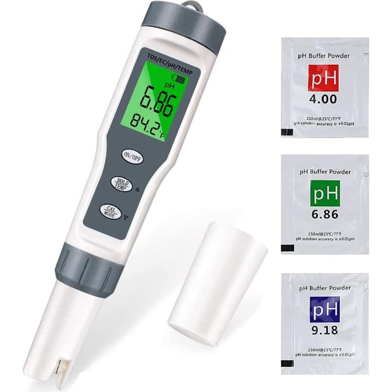 Dieses Elektronische 4-in-1-ph-meter Für Schwimmbäder Verfügt Über Ein Lcd-display Und Bietet Genaue Messwerte Es Eignet Sich Für Schwimmbäder Und Aquarien.