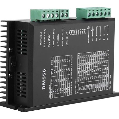 Dm556 Digitaler Schrittmotortreiber, 2-phasen-schrittmotorsteuerung, 42/57 V, 24–50 V Dc