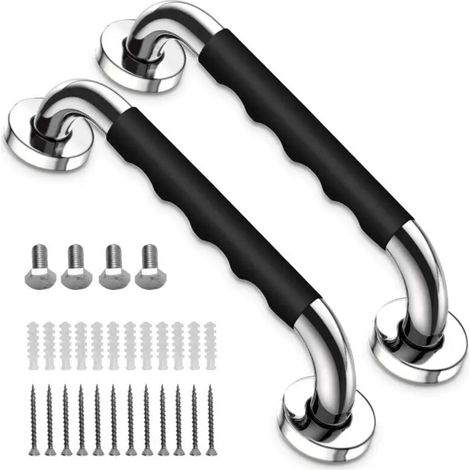 Haltegriff Für Badewanne, 30 Cm Rutschfester Haltegriff Für Badezimmer, Wandhalterung Aus Edelstahl, 2-teilig