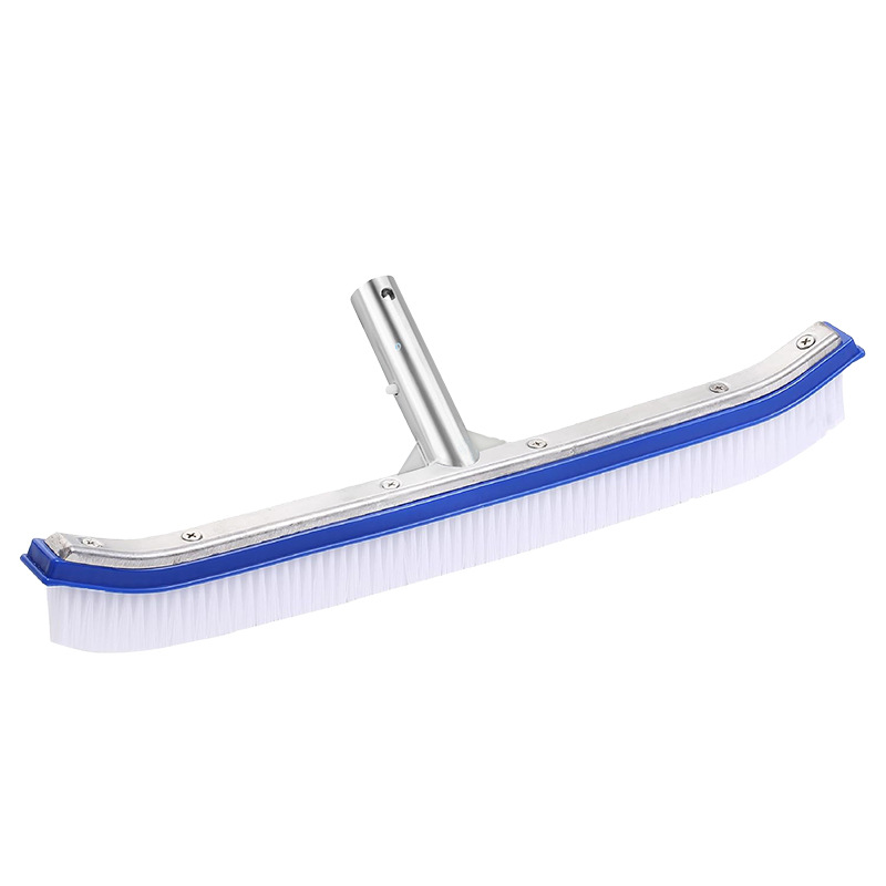 Verstärkte 43 Cm Poolbürste, Kompatibel Mit Standardhalterungen, Starre Pvc-borsten, Befestigungskopf Aus Aluminium, Für Wartung Und Reinigung.