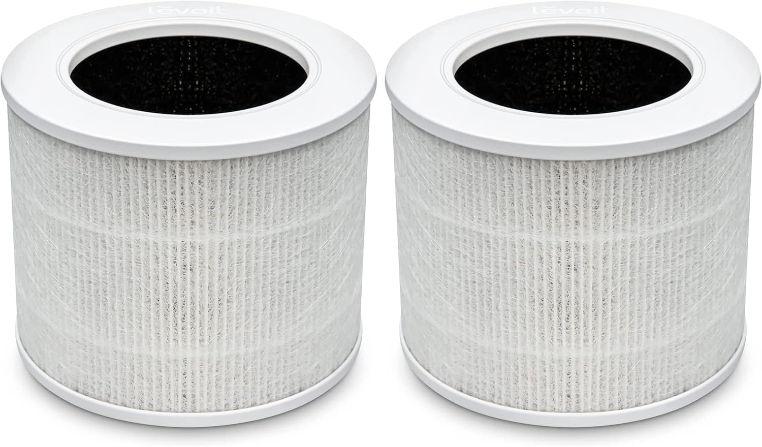 3-in-1 Hepa-ersatzfilter Für Luftreiniger, Mini-hochleistungs-aktivkohle-rf-filter, Weiß, 2er-pack