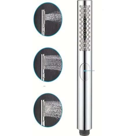 Einteiliger 3-funktions-duschkopf – Handbrause Mit Universalstange Und Kraftvollem Wasserstrahl