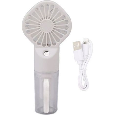 Tragbarer Ventilator Mit Sprühfunktion – Mini-usb-ventilator, Wiederaufladbar, 4 Geschwindigkeitsstufen, Leiser Betrieb, Integrierter Wassertank – Aquaforge