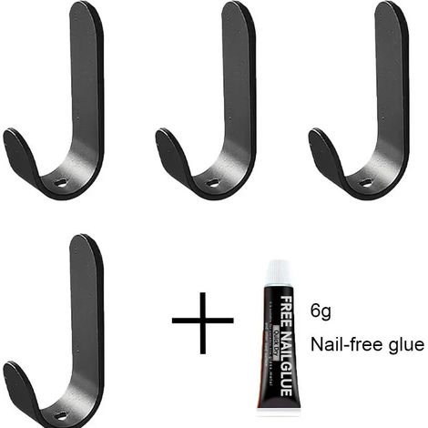 Packung Mit 50 Wandhaken, Selbstklebende Haken, Selbstklebende Haken Aus Edelstahl, Wandaufkleber Geeignet Für Badezimmer Und Küchen (1 Stück Gratis Ohne Klebstoff)