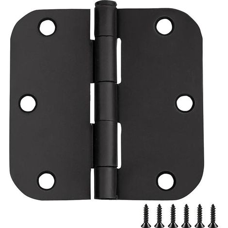 Set Mit 6 Flachen Edelstahlscharnieren Mit 6 Befestigungslöchern Für Holztüren Und Schubladen