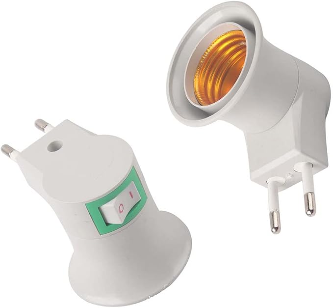 Shuohui 2er-pack E27 Lampenfassungen – 360° Drehbar – 230 V