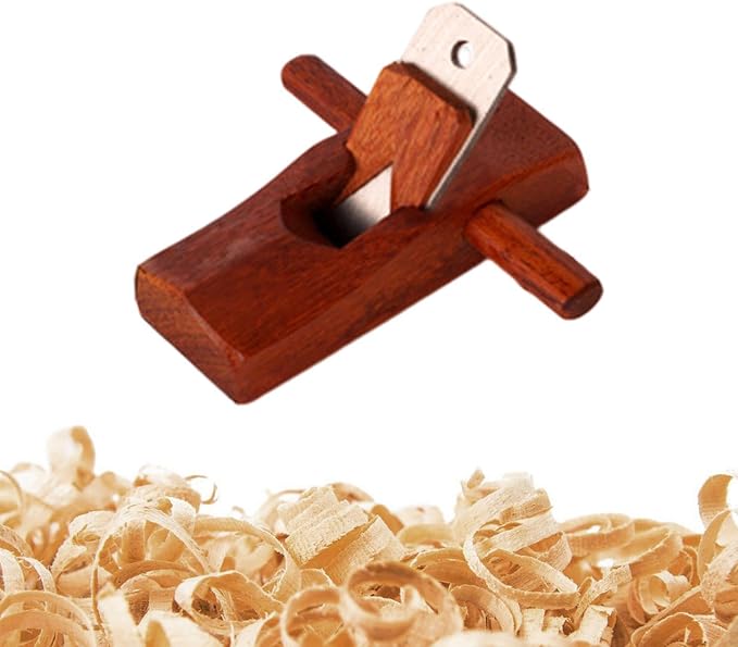 Holzhobel – Komfortabler Und Präziser Multifunktionshobel Aus Mahagoni – Ergonomisches Holzbearbeitungszubehör Zum Schneiden Und Bearbeiten Von Holz