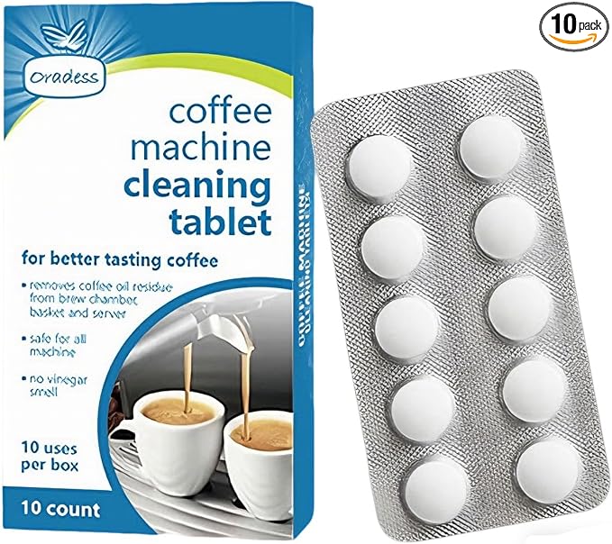 Umweltfreundliche Entkalkungs-reinigungstabletten, 10 Stück, Für Jura, Krups, Melitta, Delonghi, Siemens, Philips, Bosch, Tassimo, Nespresso, Senseo Und Alle Automatischen Kaffeemaschinen Und Kaffeebe