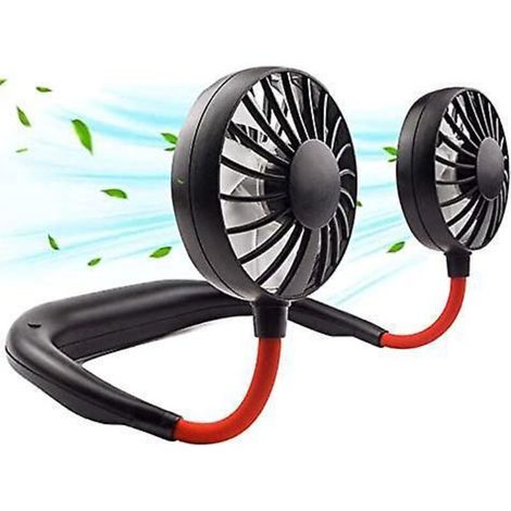 Tragbarer Nackenventilator, Mini-usb-wiederaufladbarer Gesichts- Und Kopfventilator, Freihändiger Ventilator, Kleiner Persönlicher Kühlventilator
