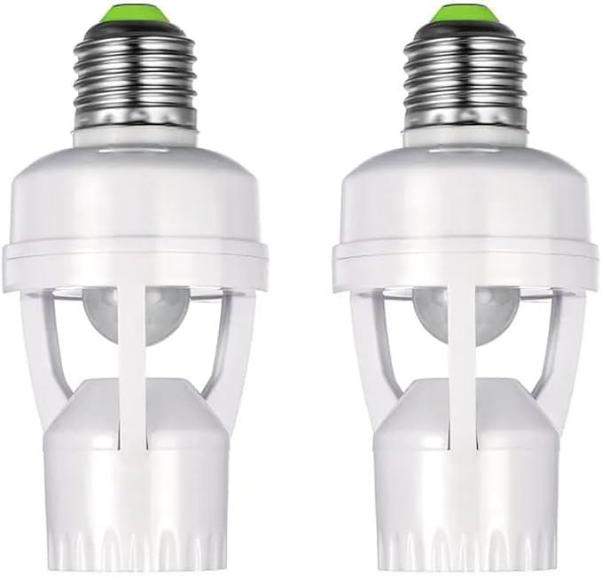 Stück E27 Led-sockeladapter Mit Pir-bewegungsmelder (ac 100–240 V) Und Anwesenheitserkennung