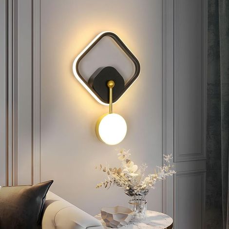 Moderne Led-wandleuchte Für Den Innenbereich, 21 W / 2550 Lm, Minimalistisches Design, Für Schlafzimmer, Nachttisch, Wohnzimmer, Flur, Café Und Inneneinrichtung, Schwarz-goldene Ausführung