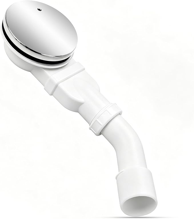 Duschablauf Für 90-mm-duschwanne, Extraflacher Duschsiphon Mit Geruchsverschluss Und Haarfilter, Ablaufset Mit Chromabdeckung, Für Dusche Und Badezimmer