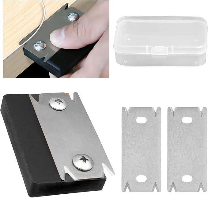 Niyata Hand-holztrimmer – Handtrimmer Mit 2 Ersatzklingen – Trimmer – Schwarz