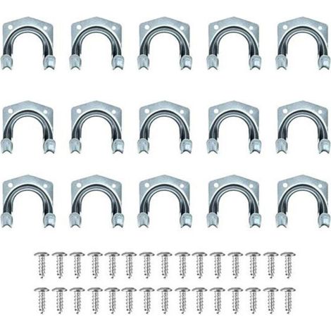 Set Mit 15 Robusten Multifunktionswerkzeughaken Für Die Aufbewahrung In Haus Und Garage – Rutschfeste Wandhaken Für Lager, Garage, Gartenhaus Und Gartengeräte
