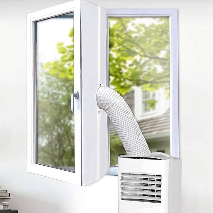 Fensterdichtungsset Für Mobile Klimaanlagen Mit Reißverschluss, Wasserdichte Fensterdichtung Für Klimaanlagen, Fensterdichtung Für Dreh-kipp-fenster, Dachfenster Und Fenstertüren (3m)