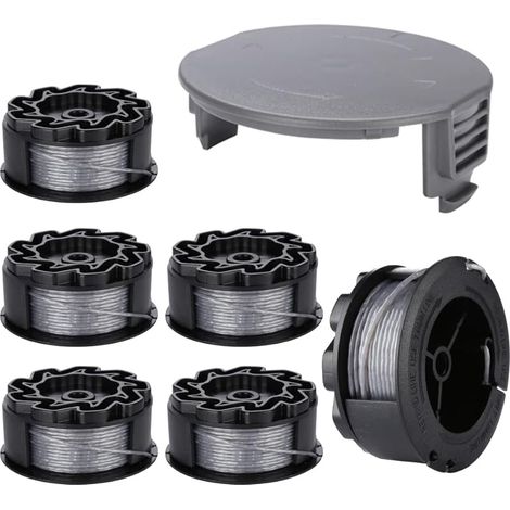 Trimmerfadenspule Für Bosch Universalgrasscut 18 18-26 18-260 F016800570 Mit Abdeckung (6 Stück)