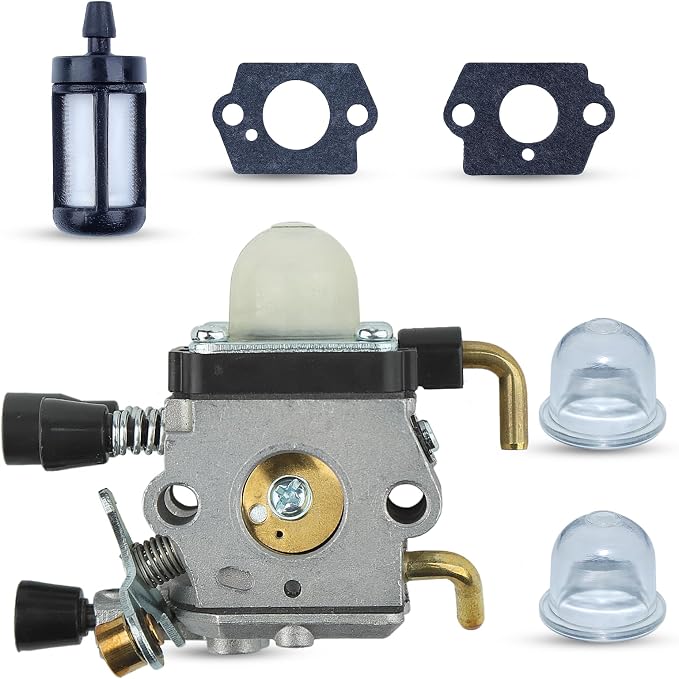 Vergaser Für Stihl Freischneider Fs85, Fs80, Fs72, Fs74, Fs75, Fs76 Und Heckenscheren Hs75, Hs80, Hs85 Und Hl75. Kompatibel Mit Km80 Und Km85 (inkl. Dichtung). Zündkerze. Ersetzt Zama C1q-s28e Und C1q