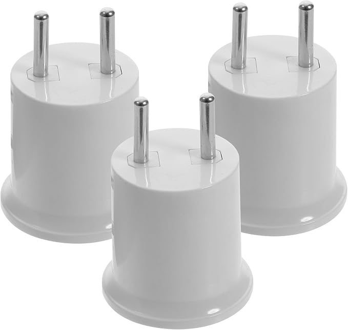 E27/e26-lampenfassungadapter Aus Abs Und Kupfer, Hohe Leitfähigkeit, 3er-pack, Einfache Handhabung, Für Led-lampen Und Nachtlichter
