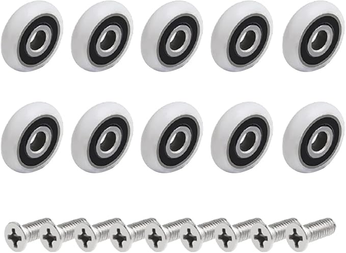 Yuanqian 10er-pack Ersatzrollen Für Duschkabinentüren, 23 Mm