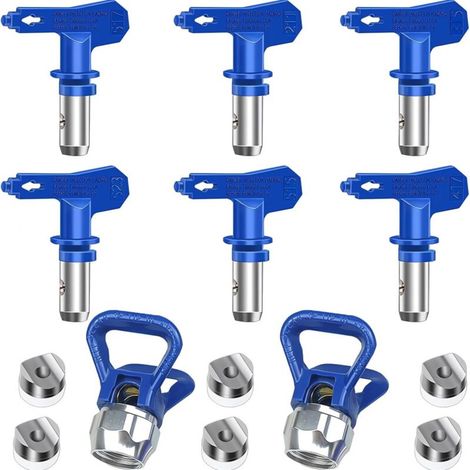 6-teiliges Set Airless-sprühdüsen, Wendbare Airless-sprühdüsen, Airless-düsen P