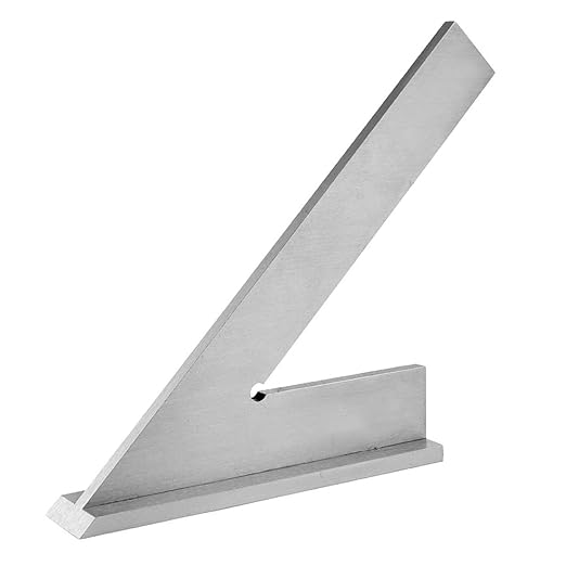 Hochpräziser 45-grad-winkelmesser Aus Kohlenstoffstahl Mit Ständer, Manuelles Messwerkzeug Für Ingenieure Und Zimmerleute (150 X 100 Mm)