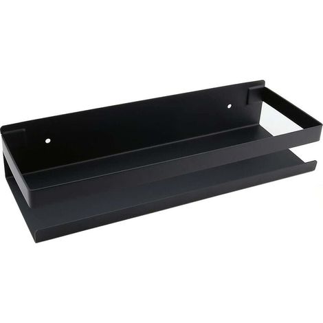 Wandmontiertes Badezimmerregal - 20-40 Cm - Modern - Mattschwarz - Für Badezimmer, Küche Usw. (30 X 10,56 Cm)