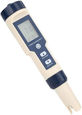 Ez-9909 5-in-1 Ph-meter Wasserqualitätstestfunktion Ph-wert-salzgehalt-ec-tester Mit Lcd-hintergrundbeleuchtung 183 X 37 X 37 Mm