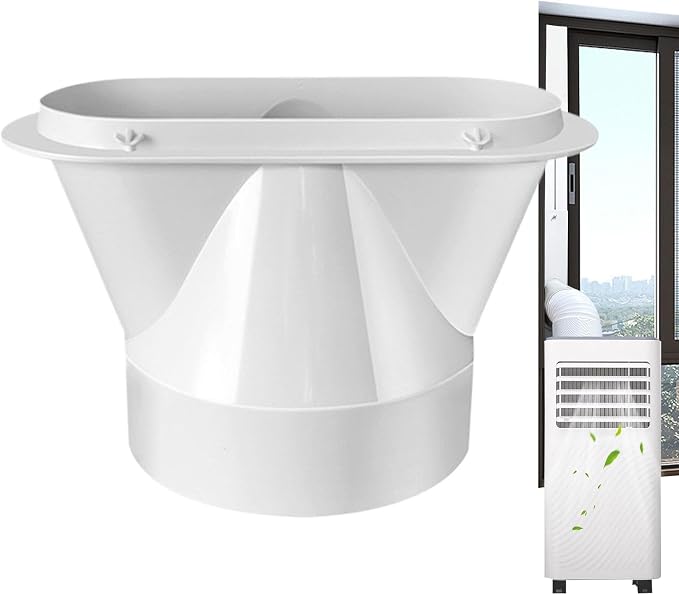 Tragbarer Klimaanlagen-schlauchadapter Für Flachrohre Klimaanlagen-schlauchanschluss Für 130 Mm/150 Mm Durchmesser, Geeignet Für Wohnung, Küche, Schlafzimmer, Fenster