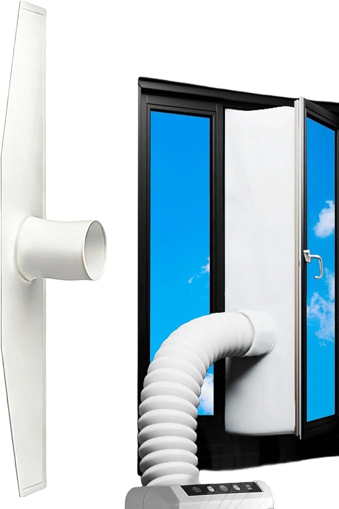 Fensterlüftungsset Für Klimaanlagen – Hitzebeständiger Lüfter, Fensterdichtung Für Mobile Klimaanlagen Für Schlafzimmer, Wohnzimmer Und Heimwerker