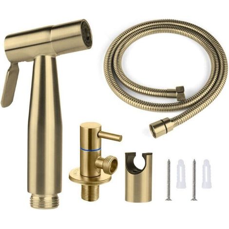 Wc-brausekopf/bidet-brausekopf 150 Cm, Goldfarben,