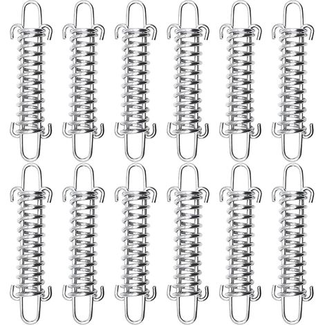 12-teiliges Federgummiseil-set Für Markisen, Zelte Und Segel – Inklusive Spannfedern Und Haken Für Wandern, Camping, Angeln, Picknicks Und Reisen
