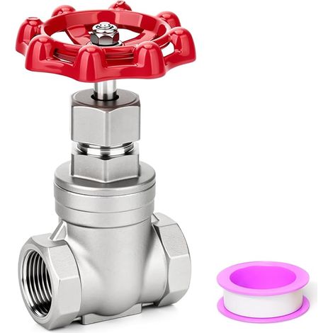 Egaoboy Hochleistungs-absperrschieber Aus Edelstahl 304, 3/4" Bsp Innengewinde X 3/4" Bsp Innengewinde, Drehgriffventil Mit Rad, 200 Wog, Für Wasser-, Öl-, Gas- Und Industrielle Rohrleitungen