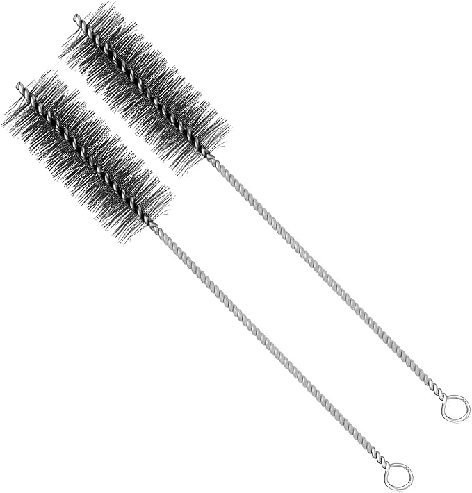 2-teiliges 40-mm-metallbürstenset Für Ofenrohre, Edelstahl-schornsteinbürste, Flexibles Schornsteinreinigungsset Für Die Rauchrohrreinigung, Wartung Von Heizkesseln Und Pelletöfen