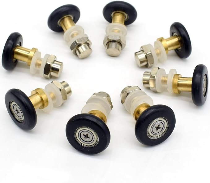 Set Mit 8 Teilrollen Für Duschabtrennungen – 25 Mm Durchmesser