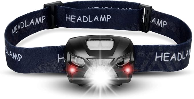 Led-stirnlampe, Ip65 Wasserdicht, Usb-wiederaufladbar, Projektor-taschenlampe Mit Zoombarem Arbeitslicht, 4 Modi Outdoor-taschenlampe.