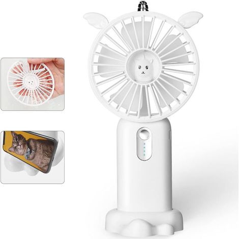 Tragbarer Usb-ventilator, 3 Geschwindigkeitsstufen, Wiederaufladbarer Mini-ventilator Für Den Außenbereich
