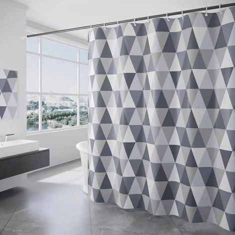 Polyester-vorhang 180 X 200 Cm, Wasserdicht Und Schimmelresistent, Waschbar.