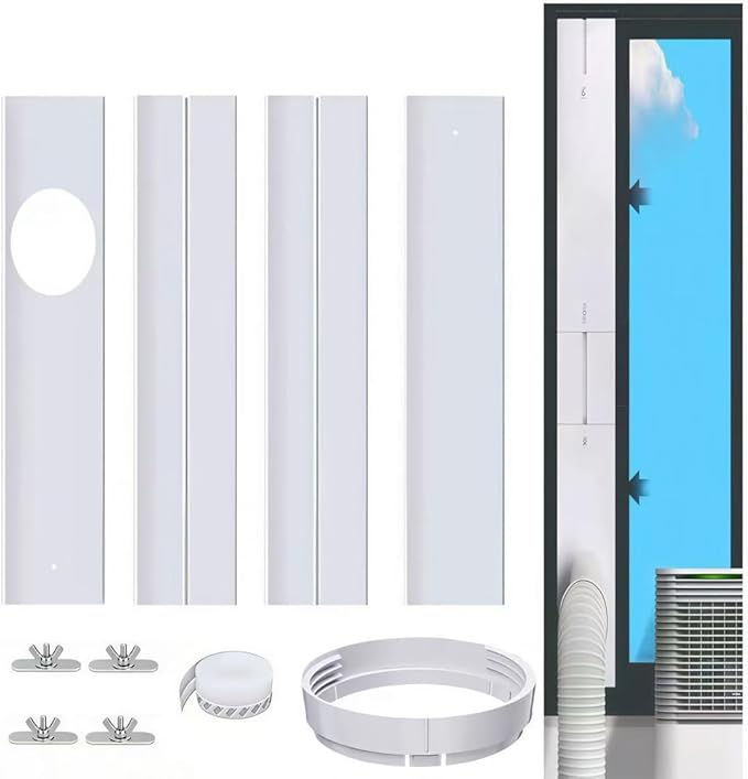 Pvc-fensterdichtung Für Mobile Klimageräte, Platte, 4 Stück, Fensterdichtung Für Klimaanlagen, Fensterdurchführung Für Klimaanlagen, 150 Mm Abluftschlauch Für Fenster