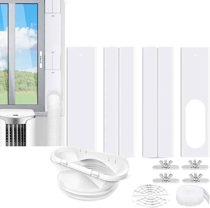 Fensterdichtungsset Für Klimaanlagen, Dichtungsset Für Türen Und Fenster Tragbarer Klimaanlagen, Fensterdichtungsset Für Tragbare Klimaanlagen (4-teilig (43 Cm - 150 Cm))