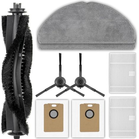 Set Mit 9 Ersatzteilen Für Den Tapo Rv30 Max Plus/rv20 Max Plus Saugroboter: 1 Walzenbürste, 2 Seitenbürsten, 2 Hepa-filter, 2 Staubbeutel, 2 Pads