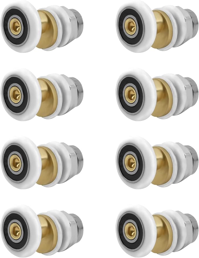 Set Mit 8 Duschkabinenrollen (23 Mm) – Für Duschkabinen – Duschkabinenzubehör – Ersatzteile Für Oben Und Unten