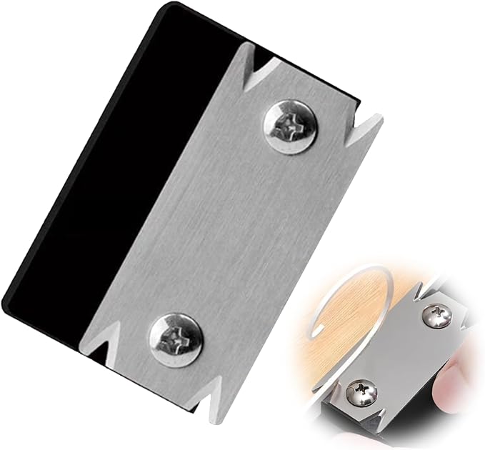 Manueller Kantenschneider/hobel Mit Ersatzklinge, Schwarzer Gerader Kantenschneider Für Holzbearbeitung Und Heimwerkerprojekte, Präzises Werkzeug Zum Glätten Von Arbeitsplattenkanten, Pvc, Abs Und Fur