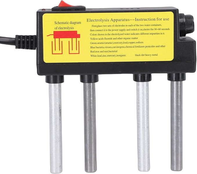 Denash Wasserelektrolyseur, Schnelltester Für Tds Und Ph-wert Der Wasserqualität Mit Eisen- Und Aluminiumelektroden Für Die Trinkwasseranalyse Im Haushalt (eu-stecker)