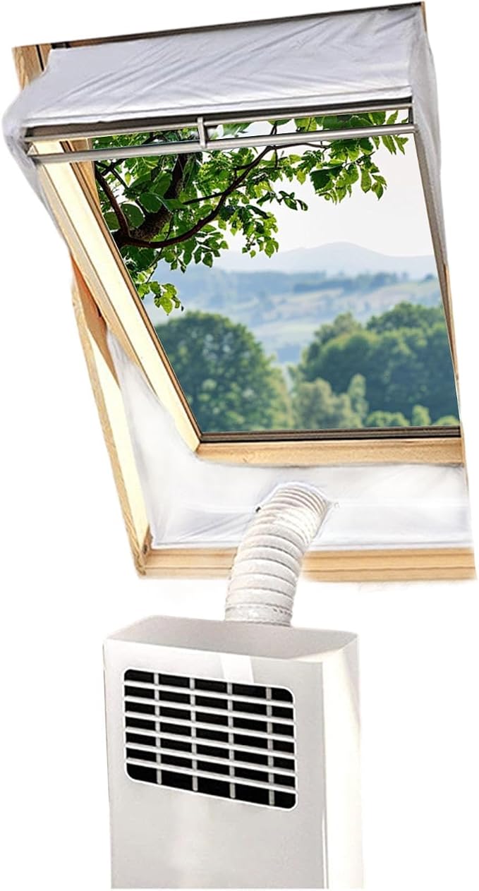 Fenster-set Für Mobile Klimaanlagen – Dichtung Für Den Abluftschlauch Mobiler Klimaanlagen Kanal-set Für Mobile Klimaanlagen – Zur Verwendung In Wohnungen, Schlafzimmern Usw.