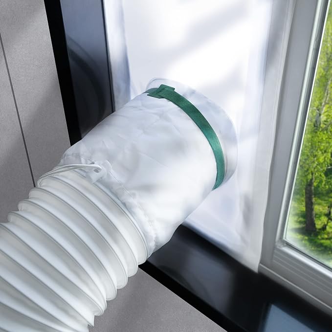 Loviga Klimaanlagen-dichtungssatz 25x102–162cm, Klimaanlagen-fensterdichtungssatz Für Horizontale Und Vertikale Schiebefenster, Fensterdichtungssatz Für Tragbare Klimaanlagen Und Wäschetrockner