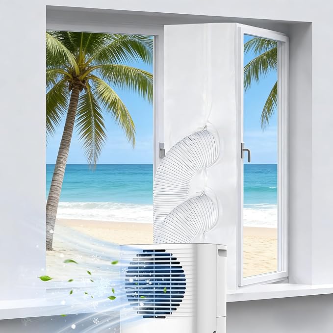 400 Cm Dichtungsset Für Tragbare Klimaanlagen, Fensterdichtung Für Tragbare Klimaanlagen, Klimaanlagen-fensterset Für Den Abluftschlauch Tragbarer Klimaanlagen, Drehkippfenster, Kipp- Und Drehfenster,